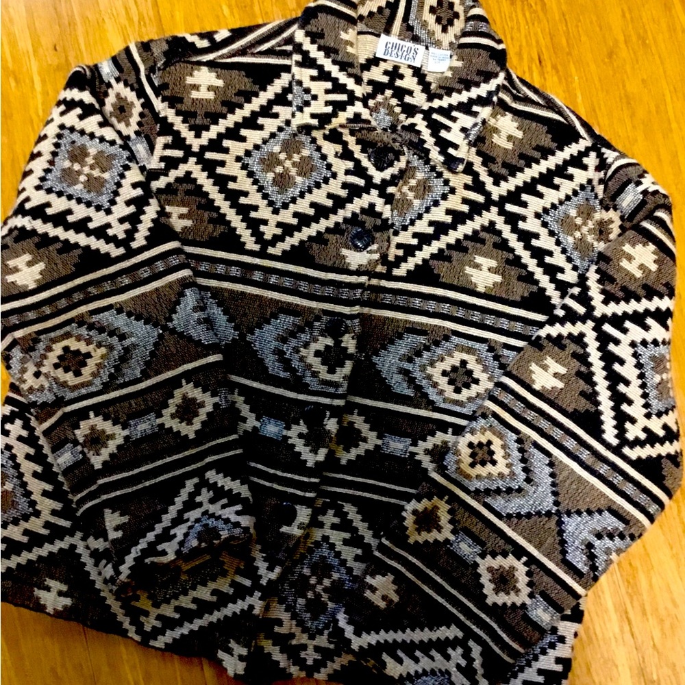 Chicos Southwest Patterned Jacket